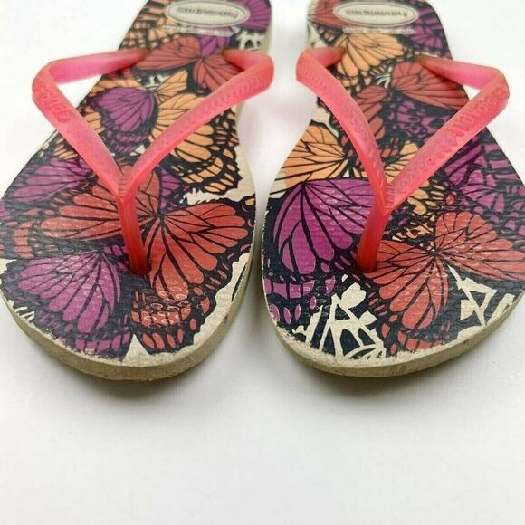 Havaianas Butterfly Print Flip Flops - Picture 3 of 7